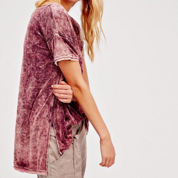 Free People Tops - Free People Crushed Velvet Tee